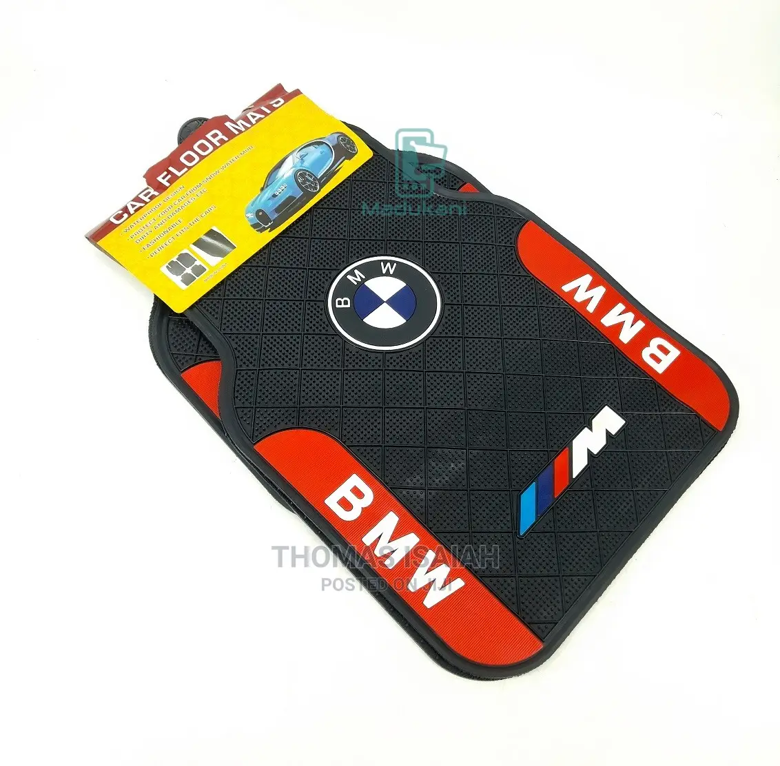 BMW Branded 5 Piece Heavy Duty Front And Rear Silicone Rubbe