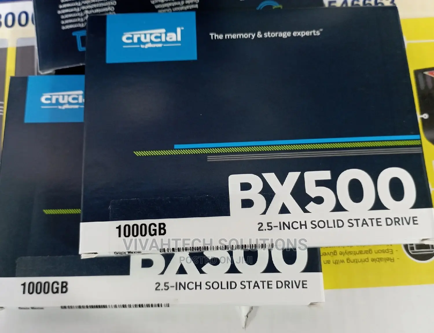 Upgrade Crucial BX500 1TB Solid State Drive (1000GB).