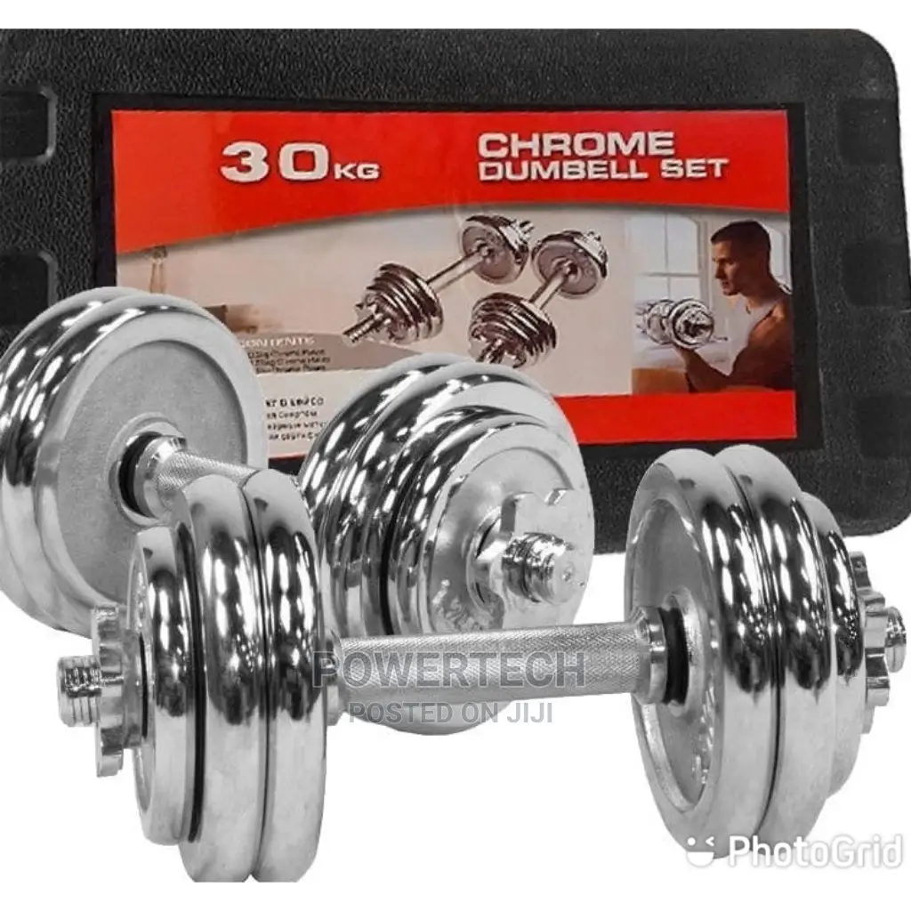 30 Kg Chrome Dumbbells With Case