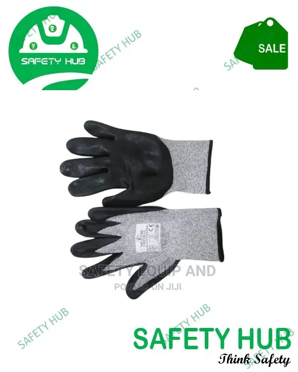 Black and White Cut Resistance Gloves Available