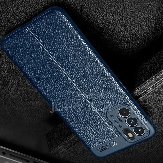 Autofocus for Oppo Reno 6 5G Litchi Carbon Fiber Case Anti P