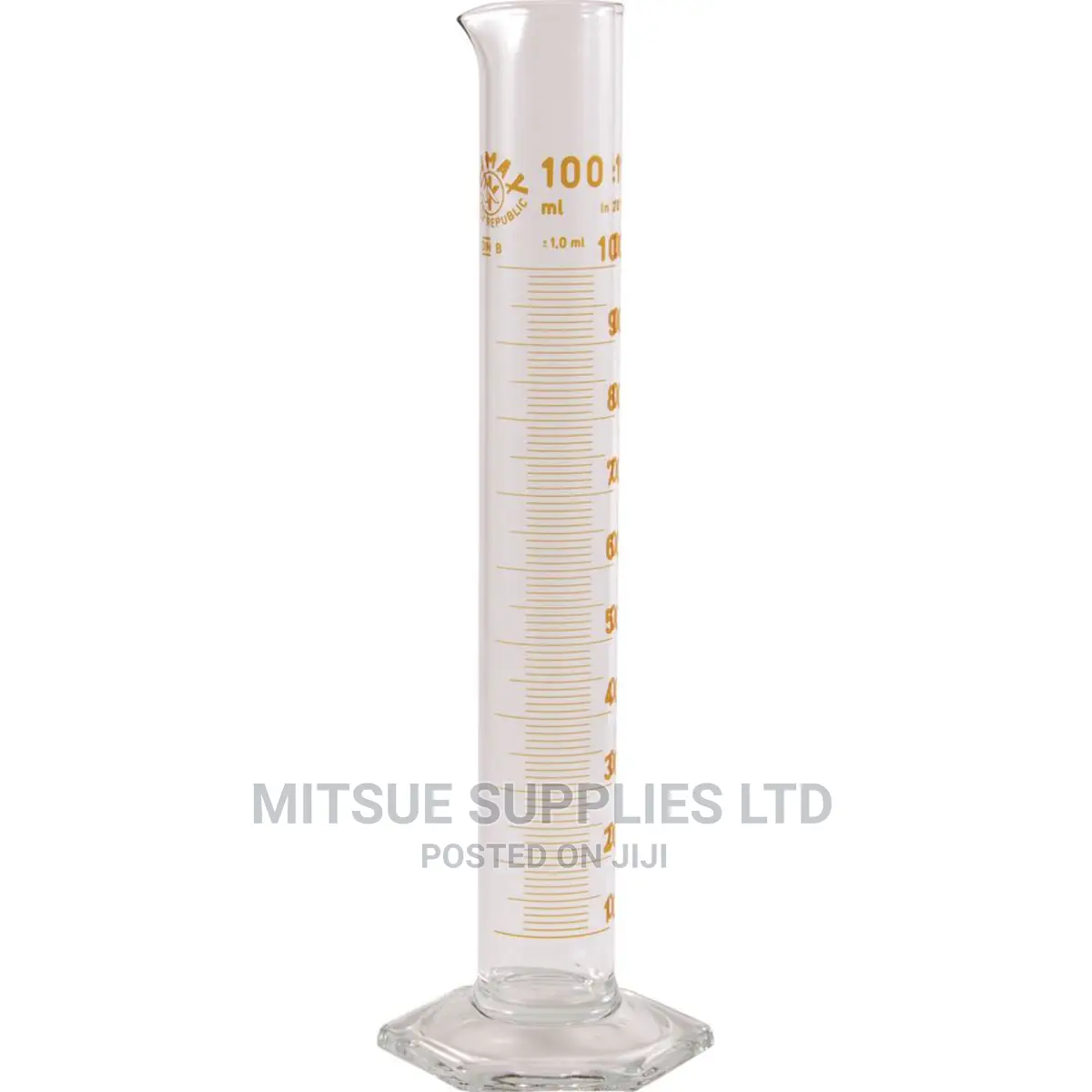 A Set of 10 Measuring Cylinder 25ml Glass (Griffchem)