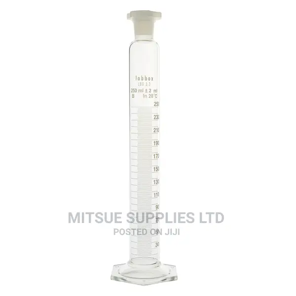 Measuring Cylinder With Stopper 100ml Glass ( Borosil)