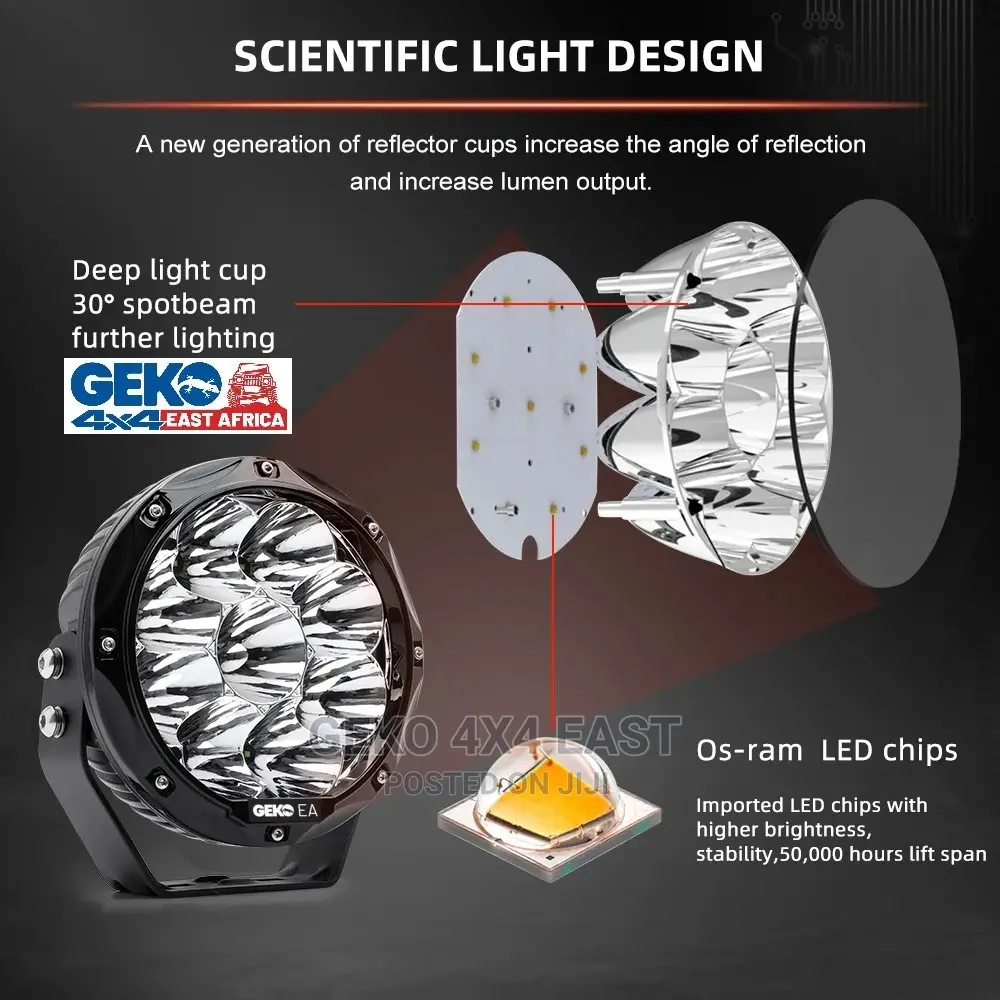 GEKO EA Spotlight 4X4 Offroad 7 Inch Driving Light G-Sl-D070