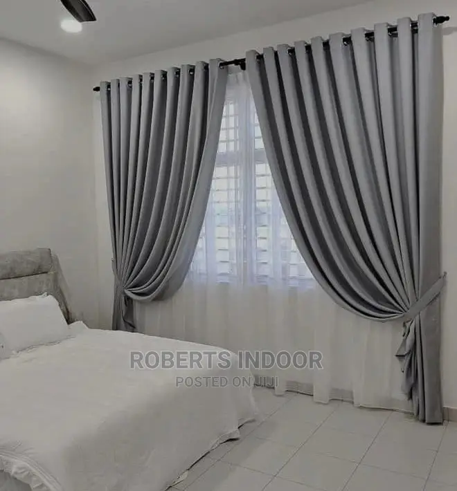 Grey Elegant Curtain