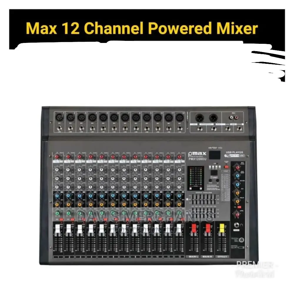 Max 12 Channel Powered Mixer