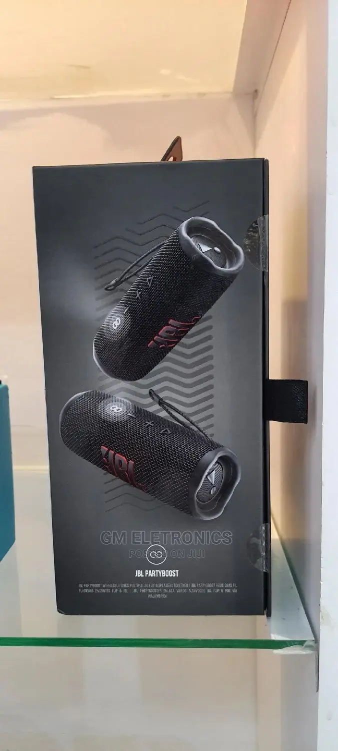 Black JBL Flip 6 Bluetooth Speaker Deep Bass Ipx7waterproof