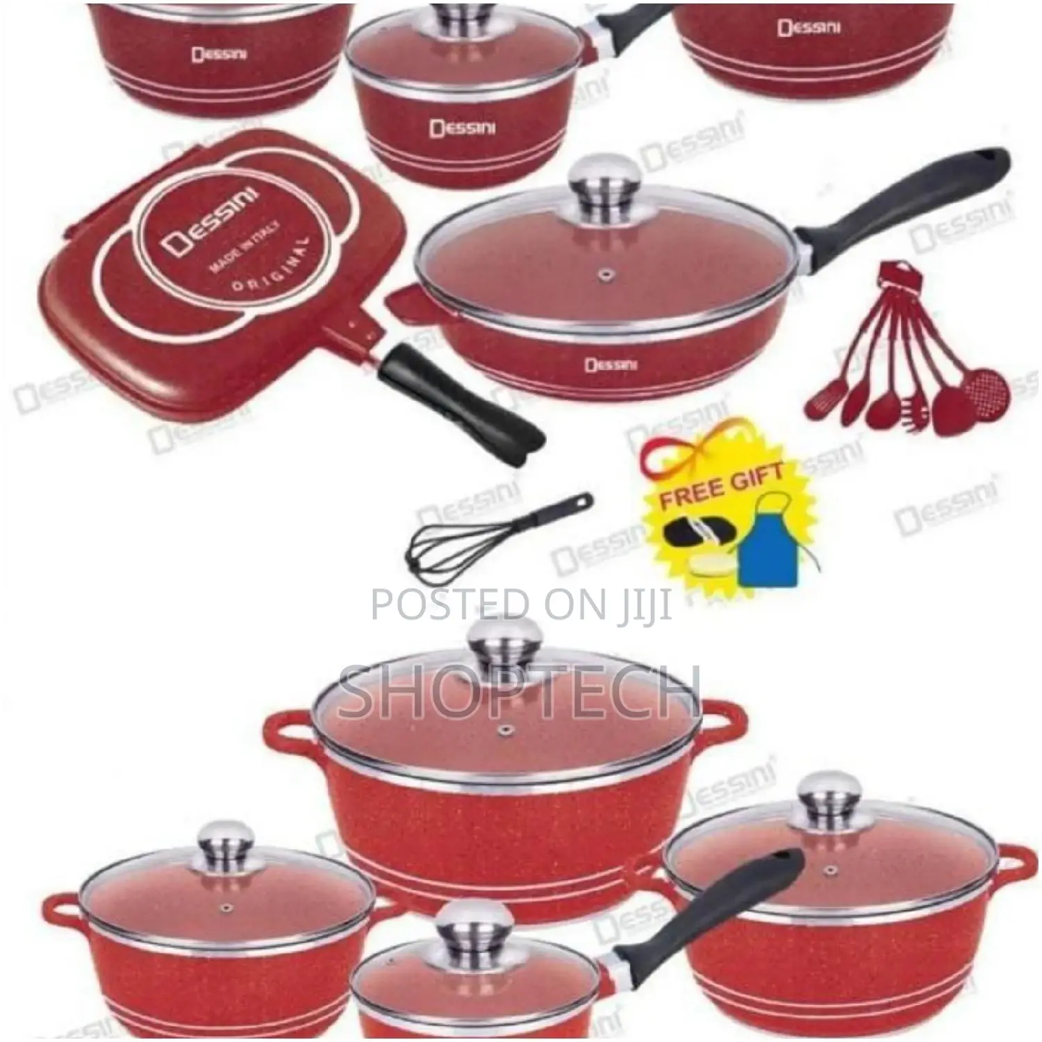 23 Pc Dessini Granite Cookware