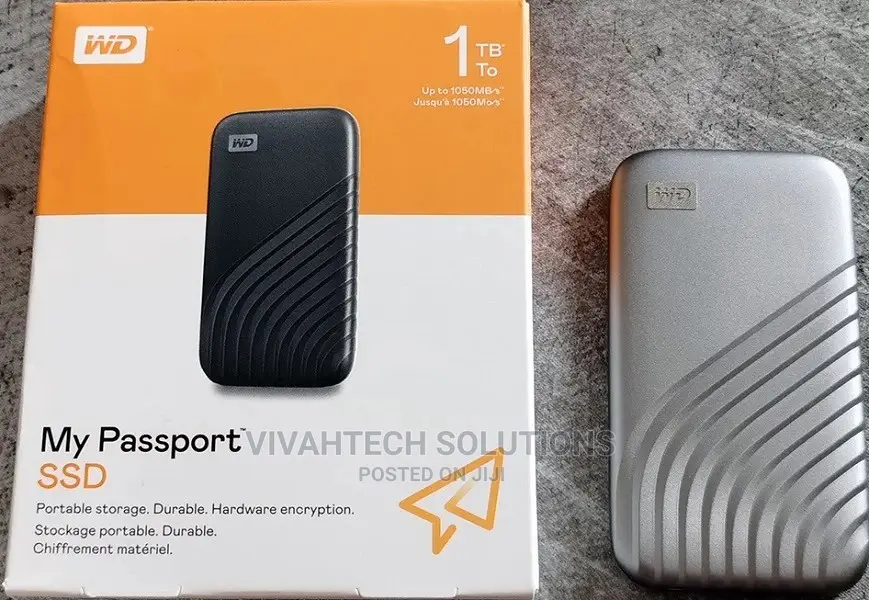 Ssd 1tb WD My Passport Wdbagf0010bgy Wesn
