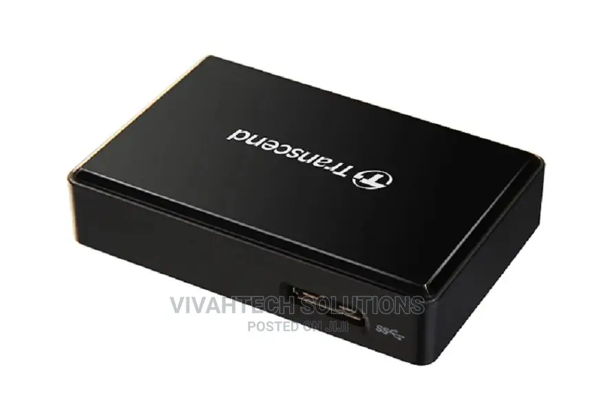 Black Transcend SD And Microsd Card Reader USB 3.1 Gen 1