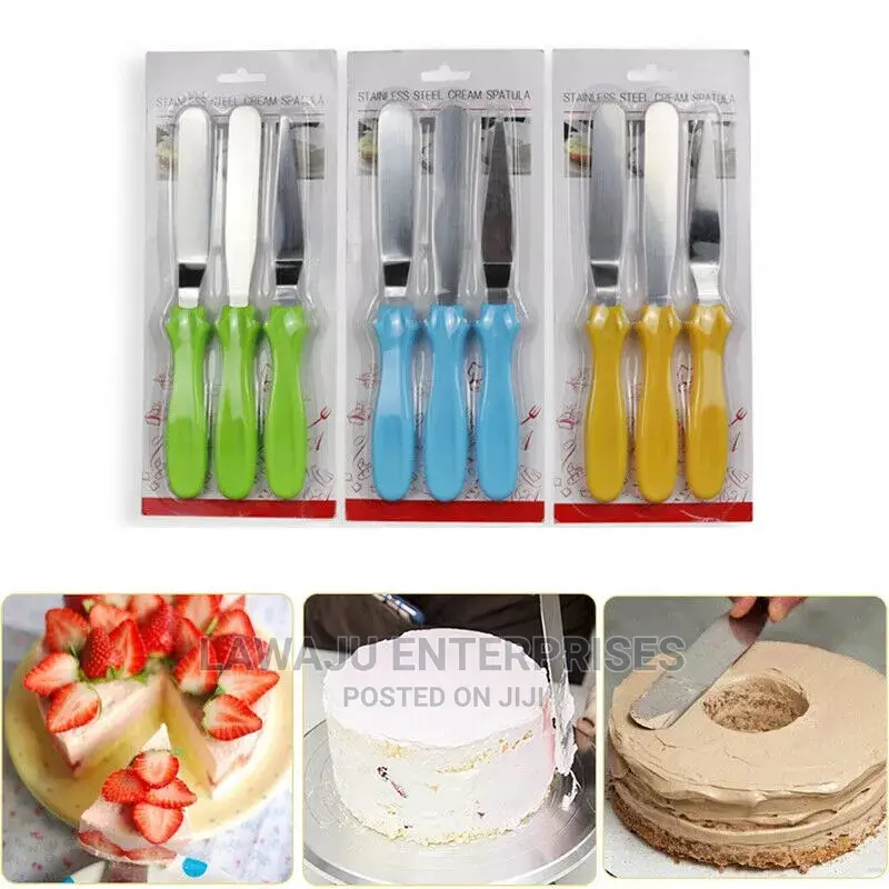 3in1 Cake Pallet Knife Set (Light Gauge)