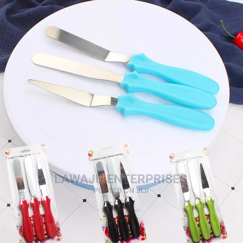 3in1 Cake Pallet Knife Set (Light Gauge)