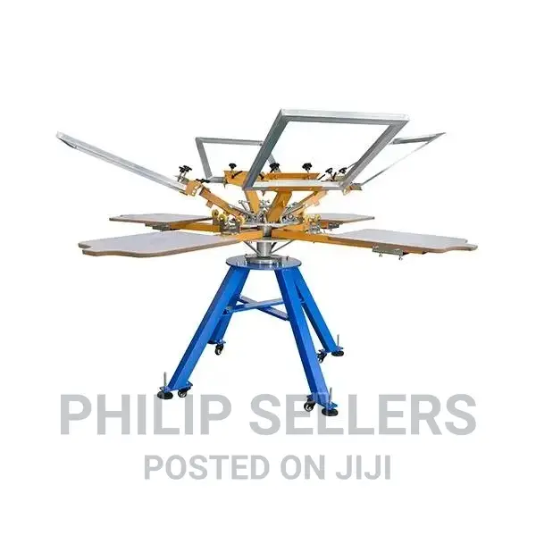 4-Color 4-Station Screen Printing Machine