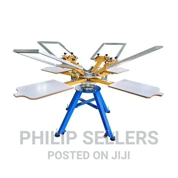 4-Color 4-Station Screen Printing Machine
