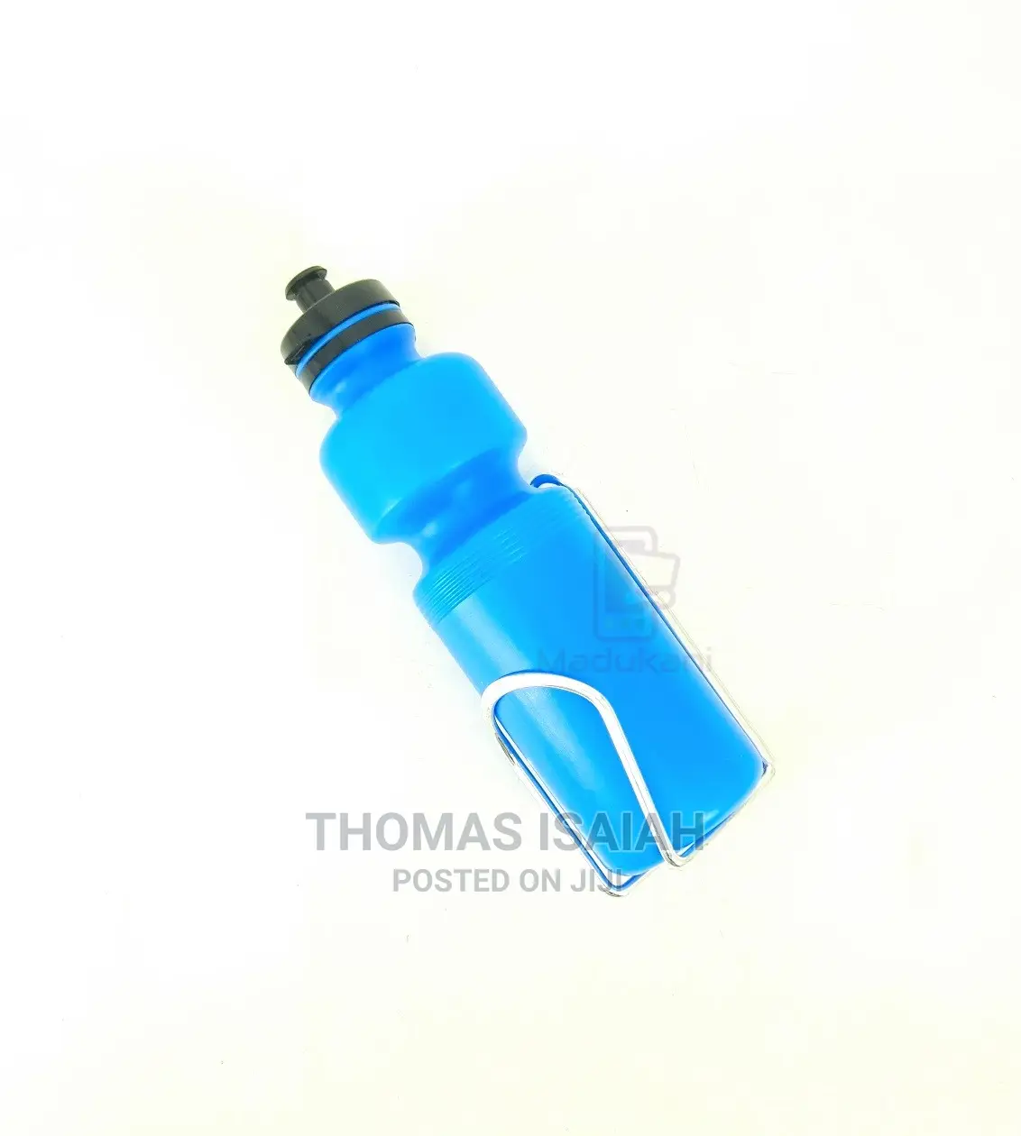 750ML Bicycle Squeeze Sports Water Bottle With Metal Holder