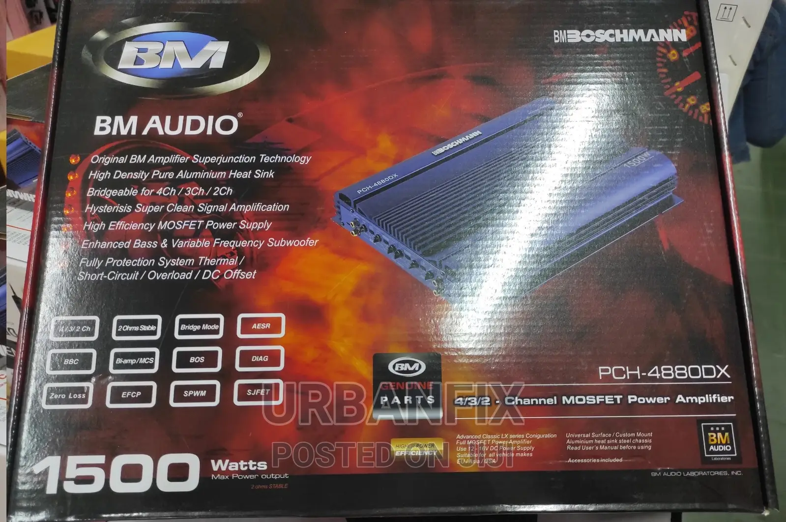 Boschmann 4 Channel 1500 Watts Amplifier