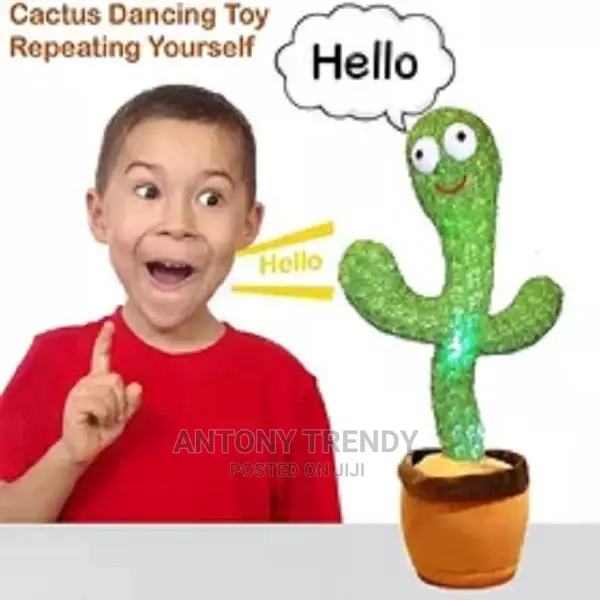 Amazing Dancing Cactus Toy Electronic Plush Toy.