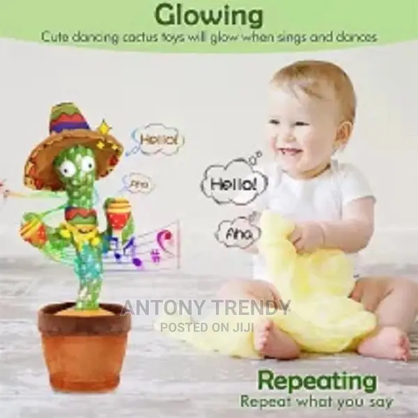 Lovely Dancing Cactus Talking Toy .