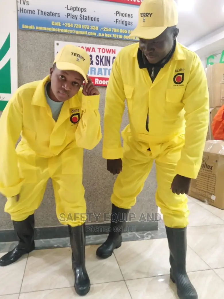 Yellow Plain Overalls/Dekron Material