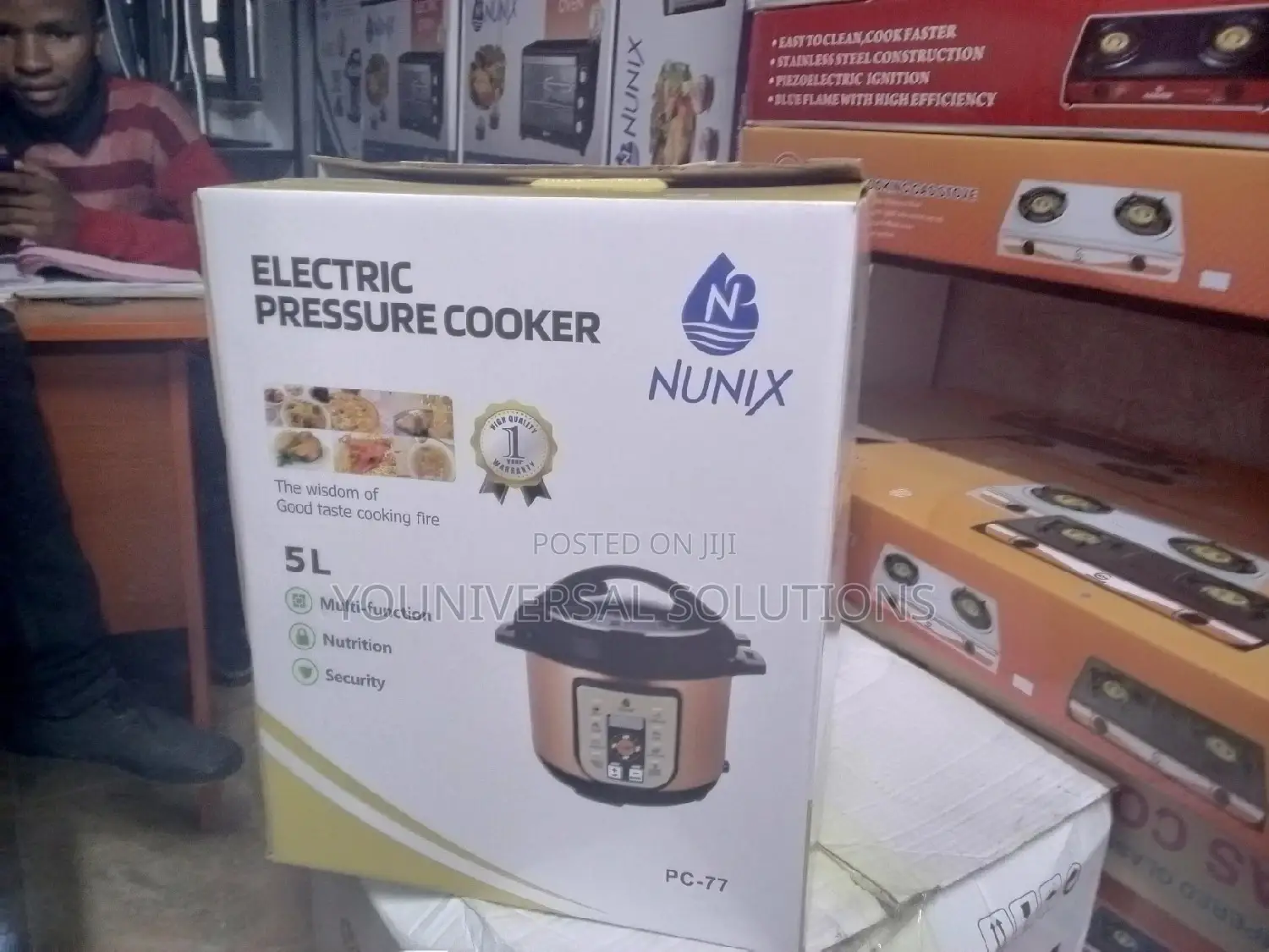 Nunix 5litres Pc-77 Electric Pressure Cooker.