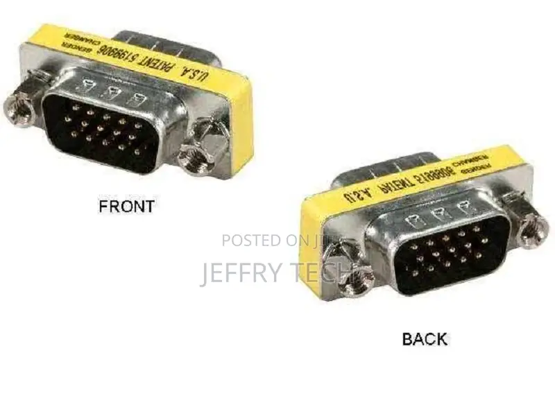 VGA Gender Changer – VGA Male to Male Adapter (HD15 / D-Sub)