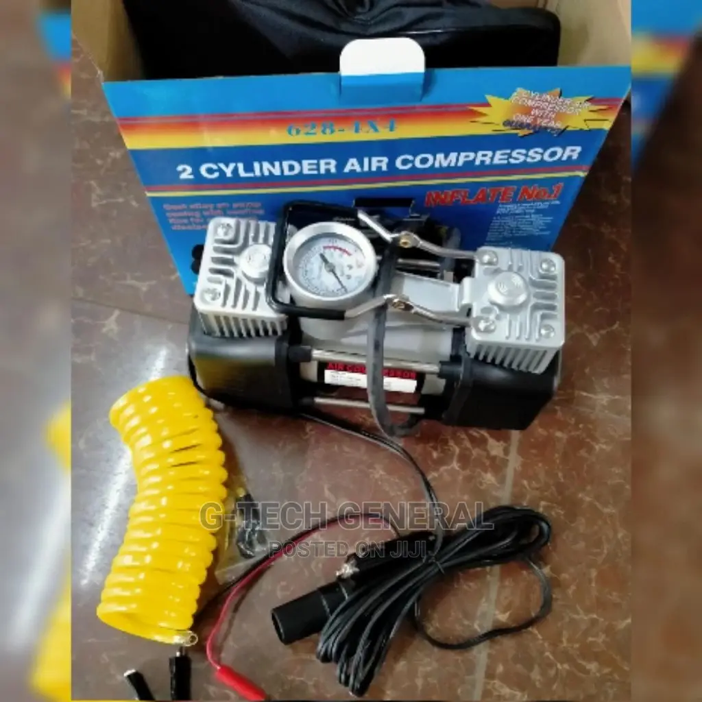 Digital Tyre Inflatordouble Cylinder Portable Air Compressor