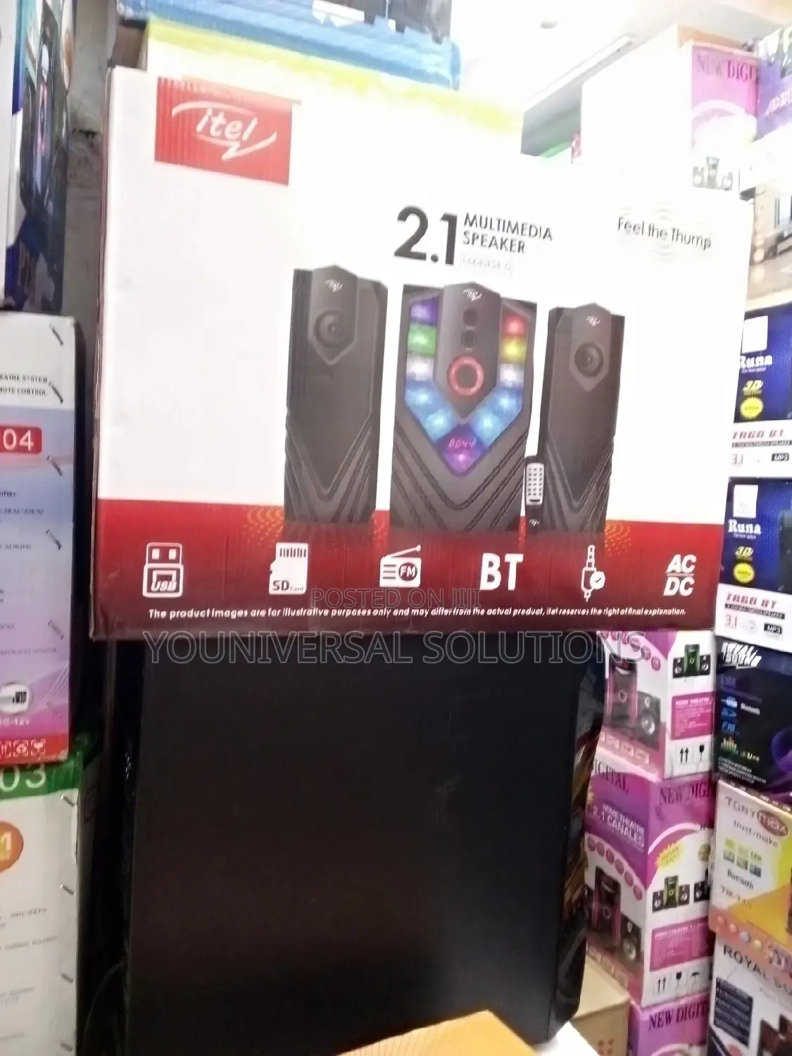 Itel 2.1ch Subwoofer Multimedia Speaker