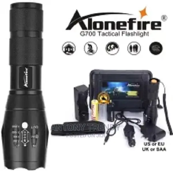 Powerful G700 Flashlight Cree XML T6 L2 Led Aluminum Waterpr
