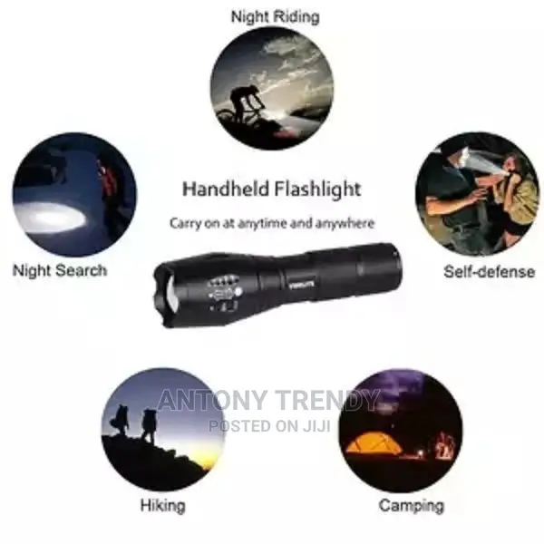Waterproof Flashlight Ultra Bright Zoomable XML T6.