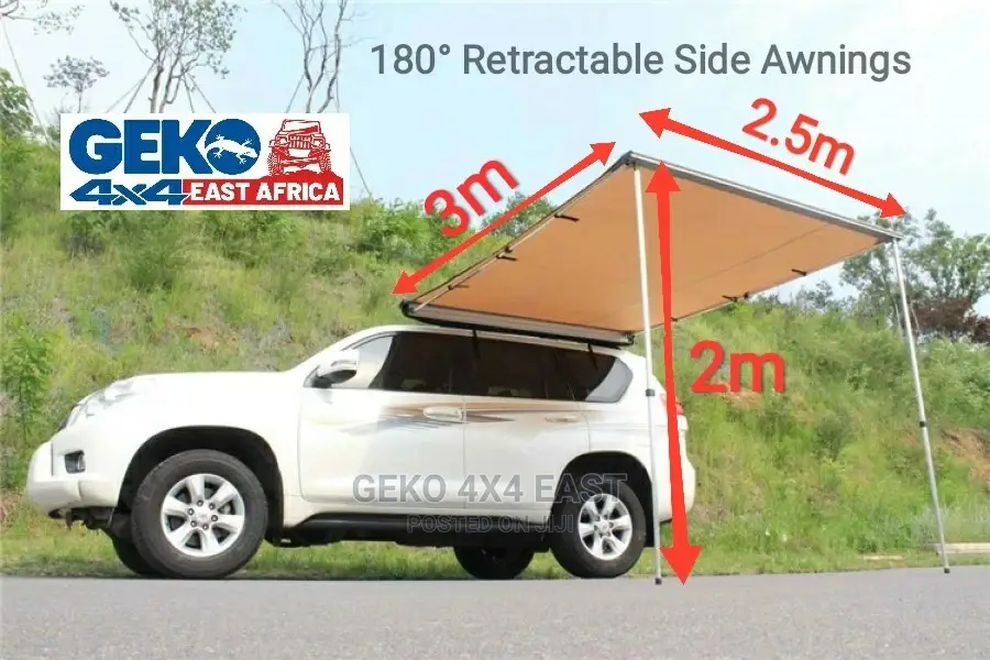 AWNINGS, Outdoors Retractable Camping Side Roof. Side Awning