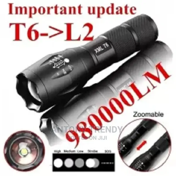 LED Flashlight Powerful XML T6 Aluminum Waterproof.