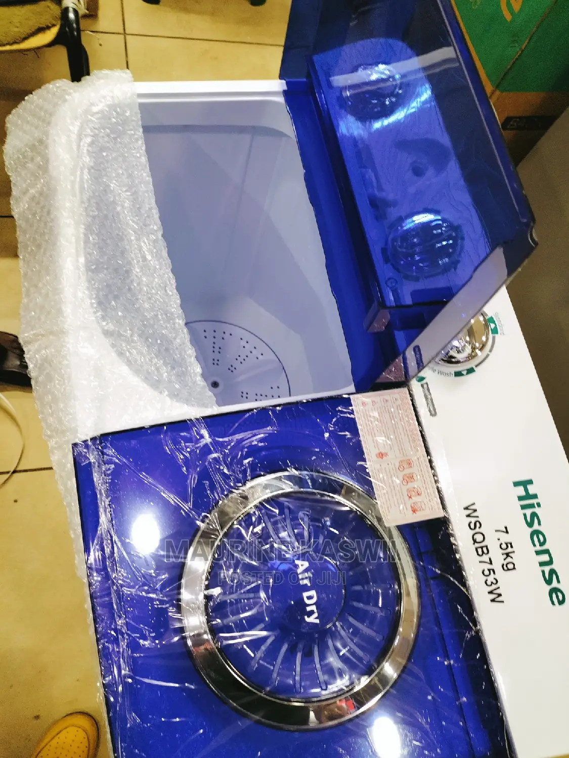 Hisense Washing Machine Twin Tub With Hand 7.5kg