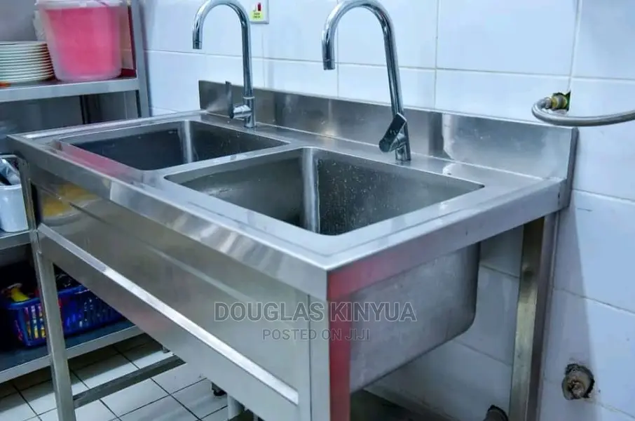 Stainless Heavy Duty Deep Double Bowl Washing Sink