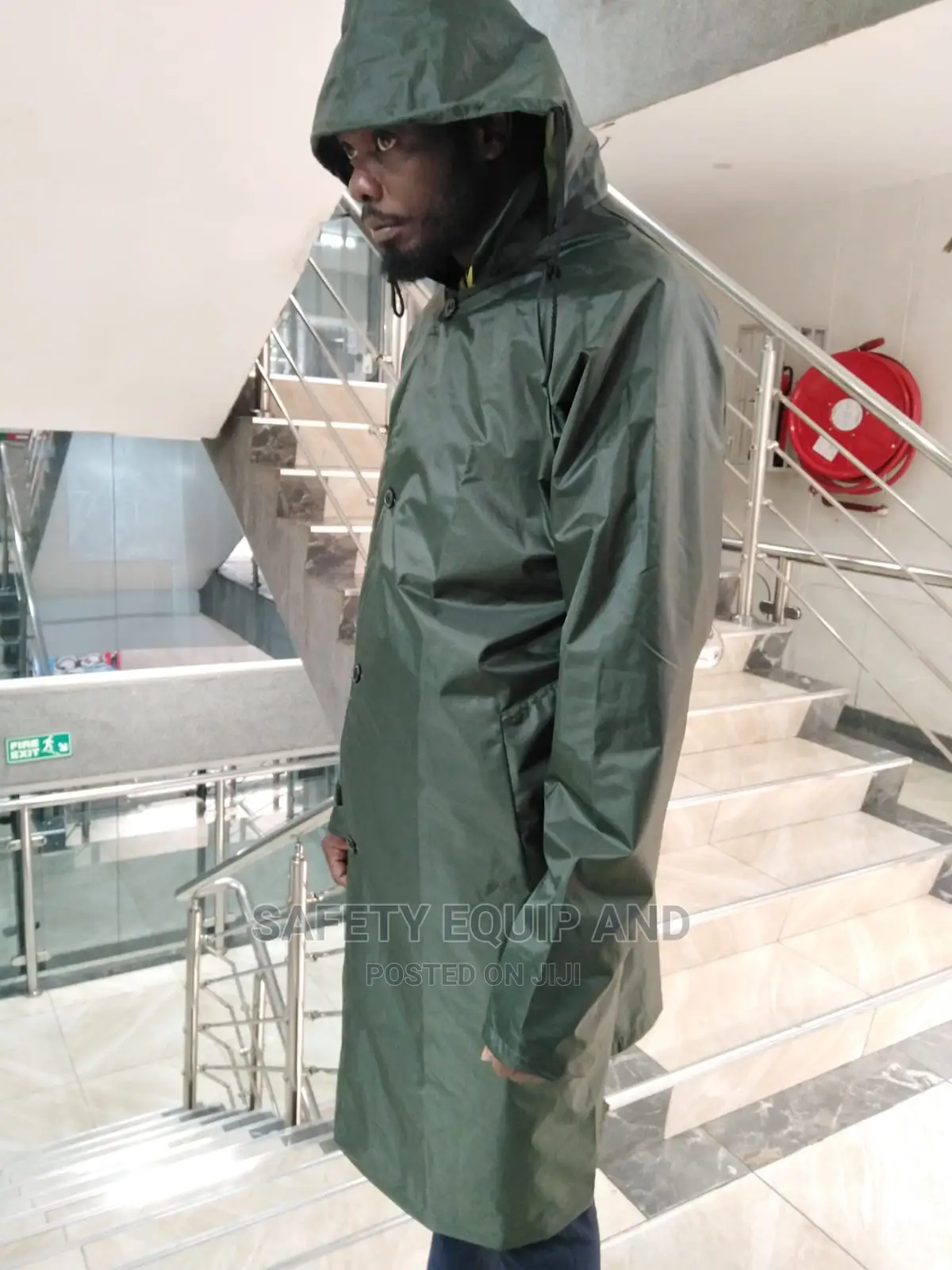 Jungle Green Raincoats on Stock