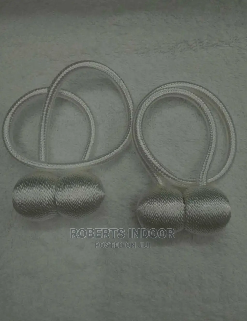 Grey Elegant Curtain Holder