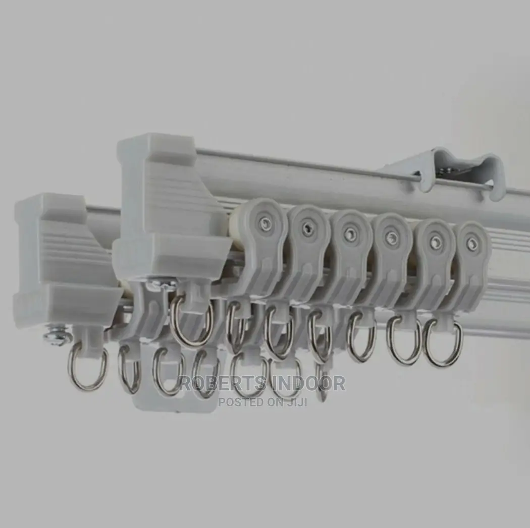 6m White Bendable Curtain Rail