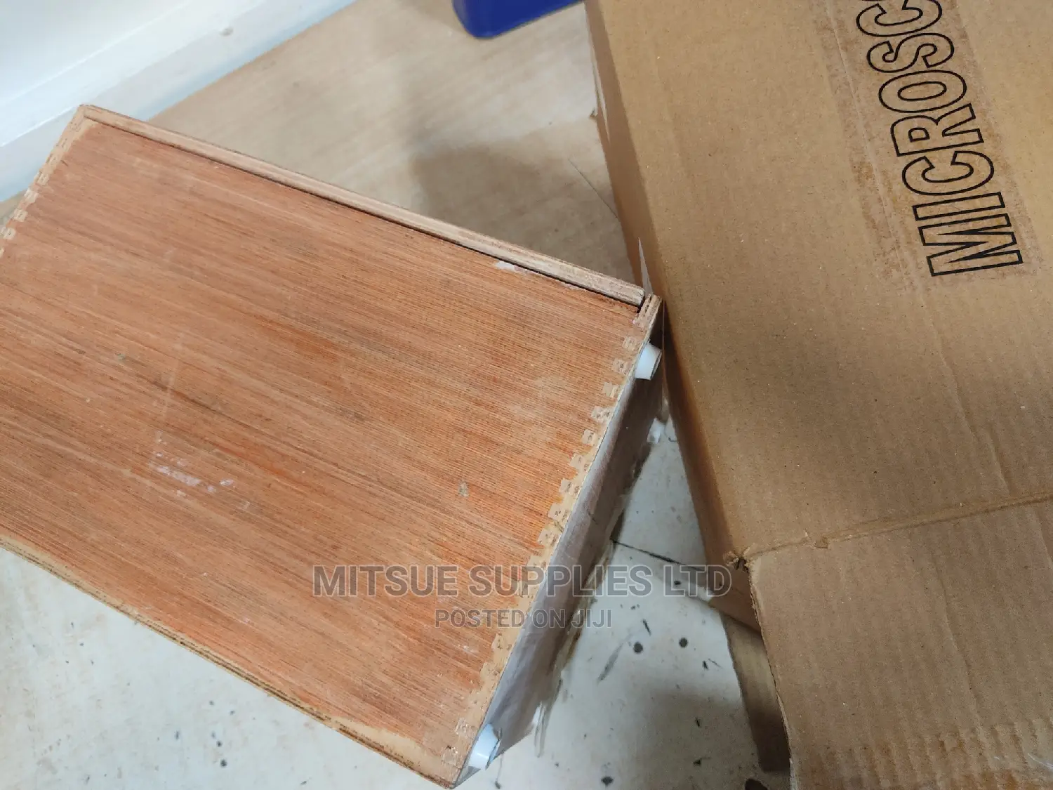 Supertek Monocular Microscope in Wooden Case