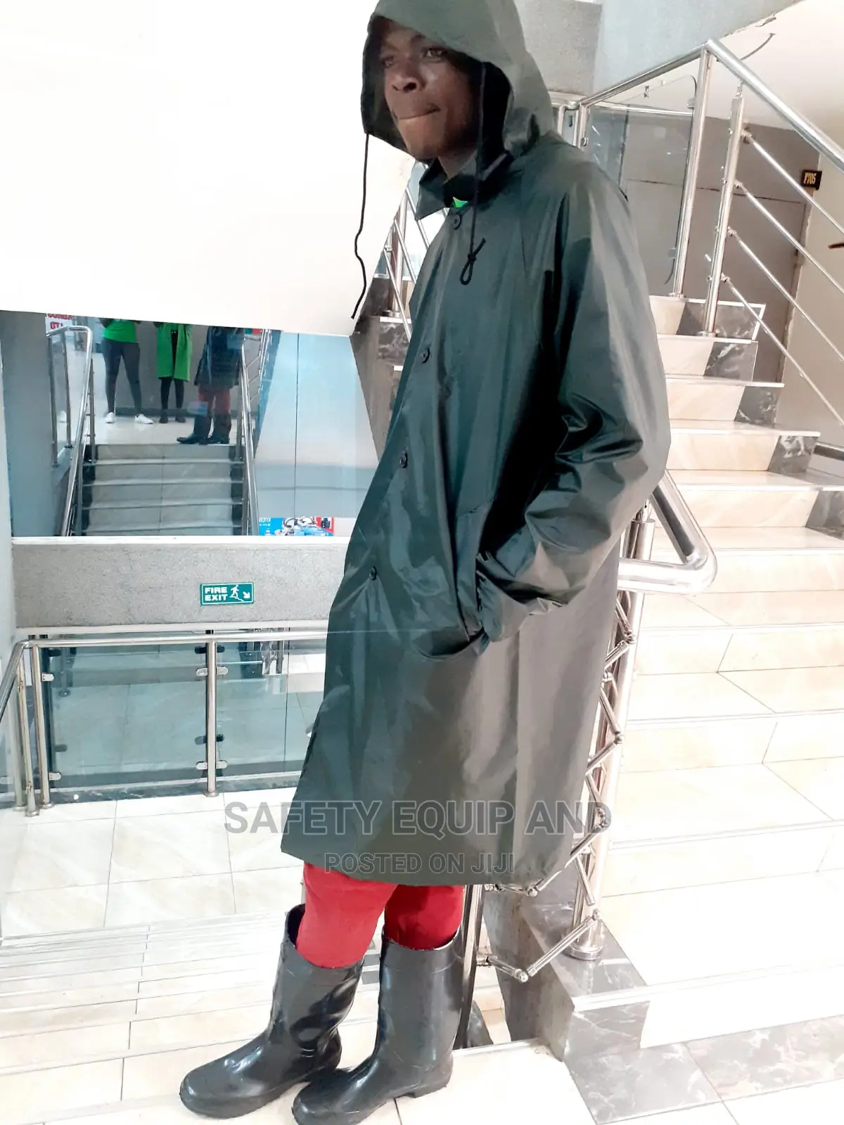 Navy Blue Jungle Green Raincoats Available