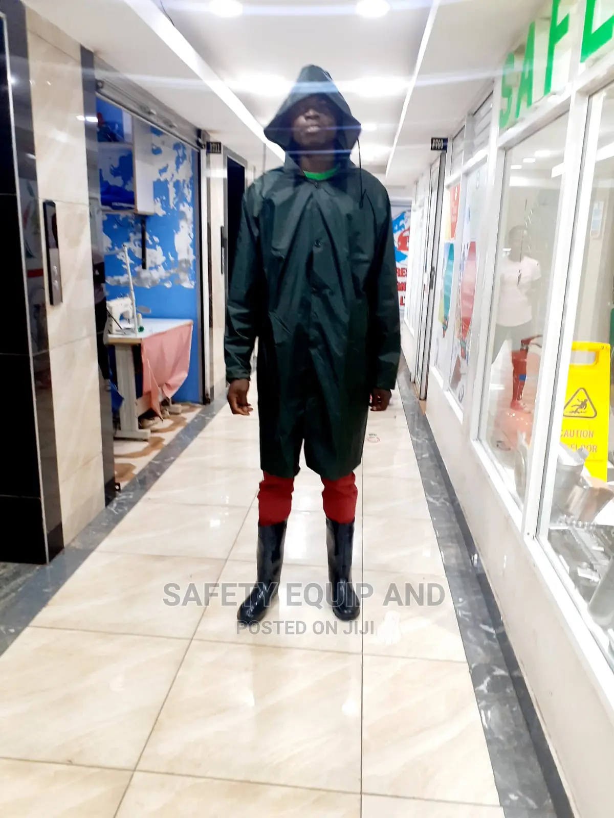 Navy Blue Jungle Green Raincoats Available