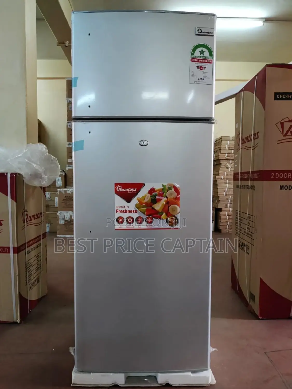 Ramtons Double Door Fridge 213L