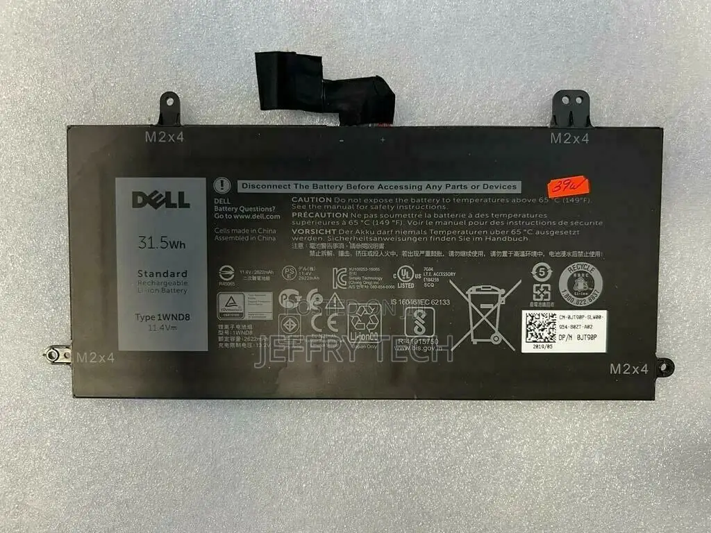 Battery for Latitude 12 5285 5290 2-In-1 RDYCT 1WND8 X16TW F