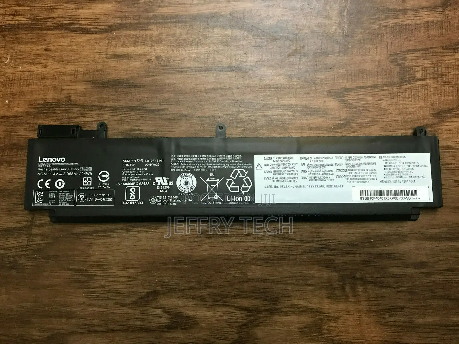 Lenovo Thinkpad T460s T470s 00HW023 SB10F46461 Battery – Par