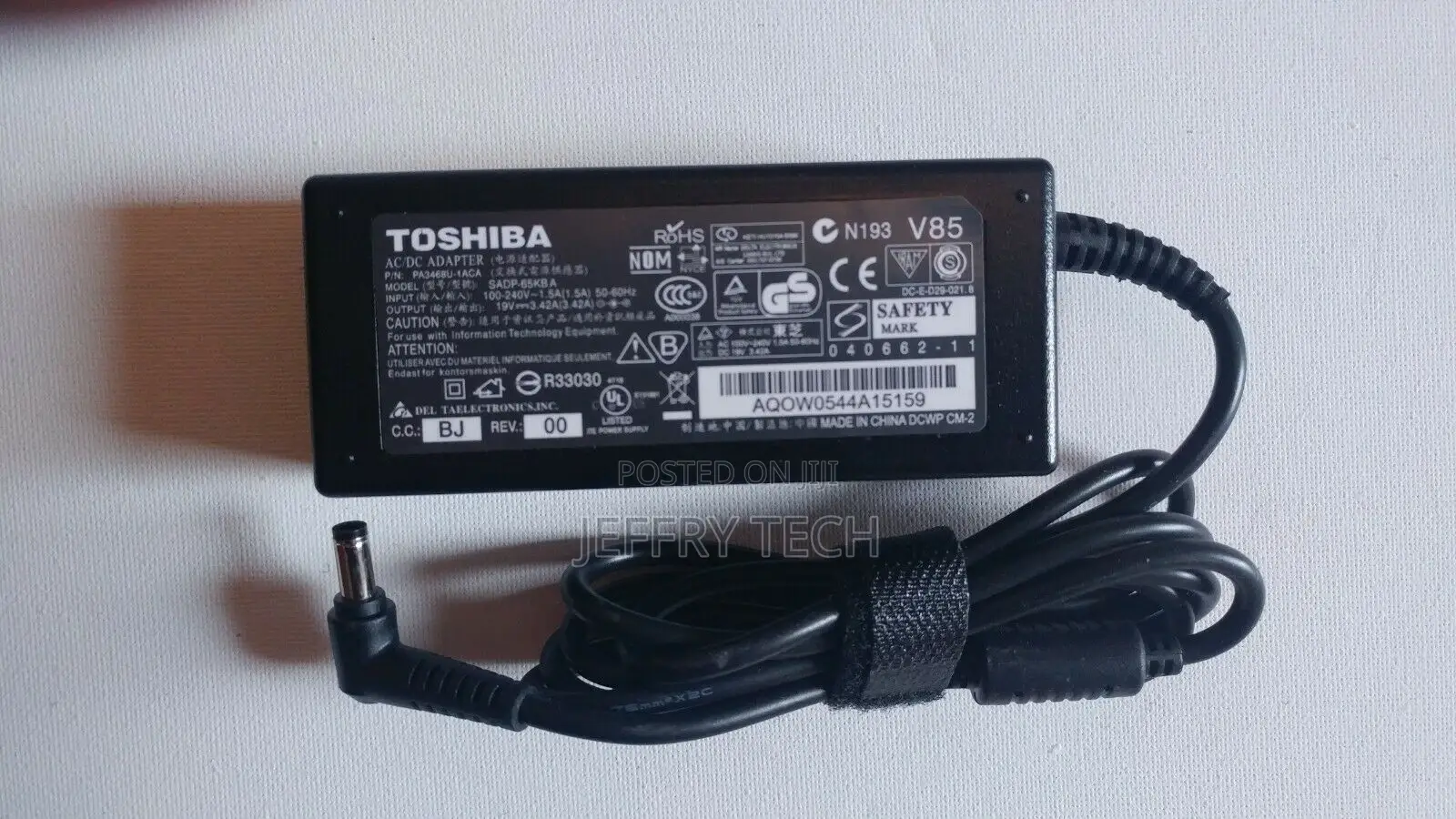 Toshiba Pa-1650-81 Satellite C650 C660 C655 C50 C55 AC Adapt