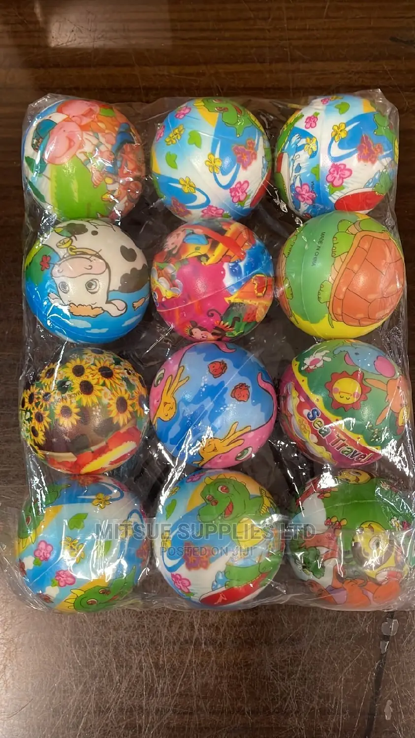 A Dozen Colored Squeeze Balls