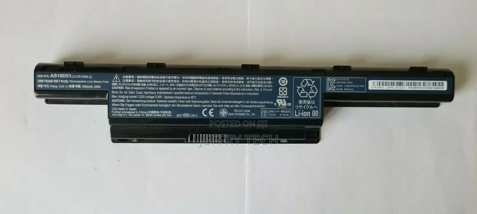 Original Acer Aspire V3-531 Battery As10d51 31cr19/66-2 Repl