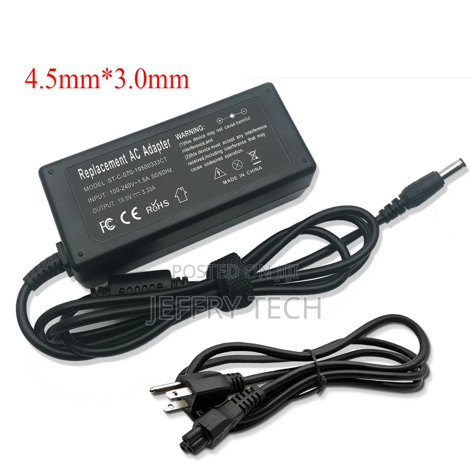 Power Supply Adapter Charger for HP 15-R264dx 15-R263dx Note