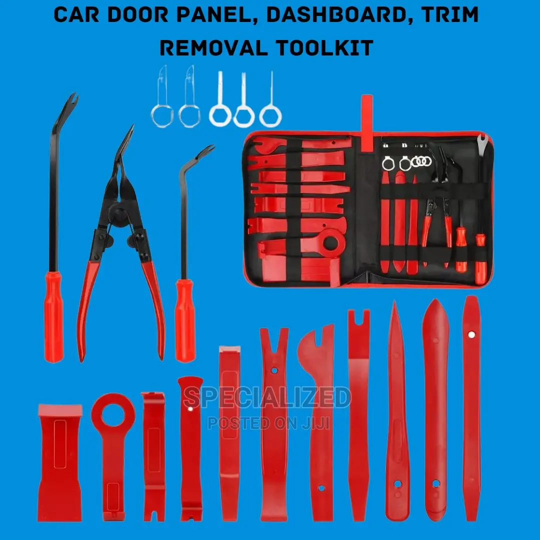 Car Trim Removal Toolset for Door Panels, Dashboard Clips