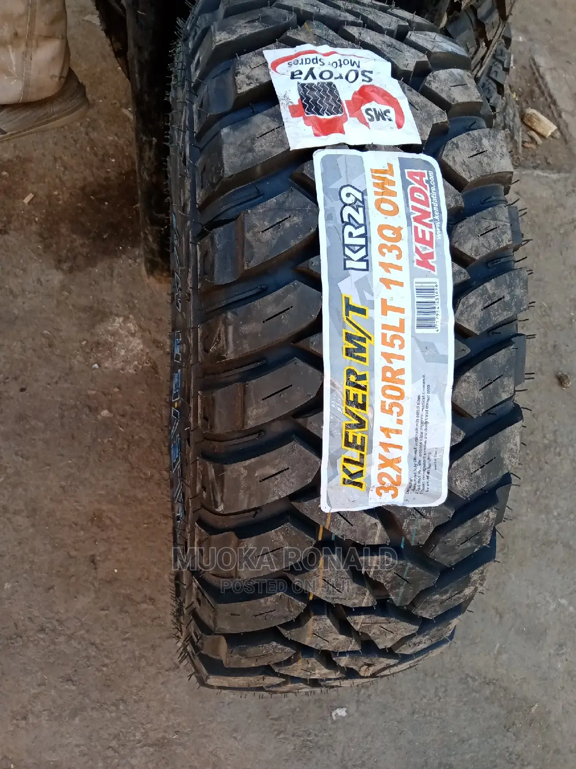 32X11.50r15lt Kenda Tyre (Klever M/T) Kr29