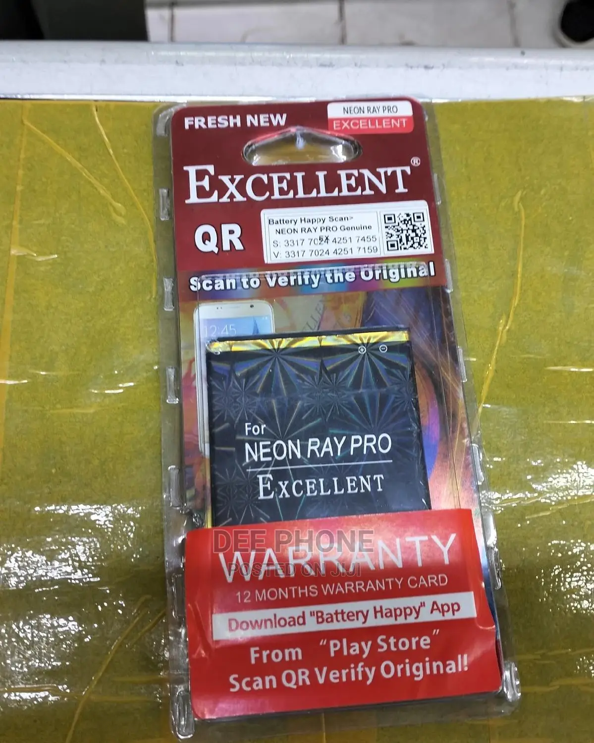 Excellent Neon Ray Pro Battery