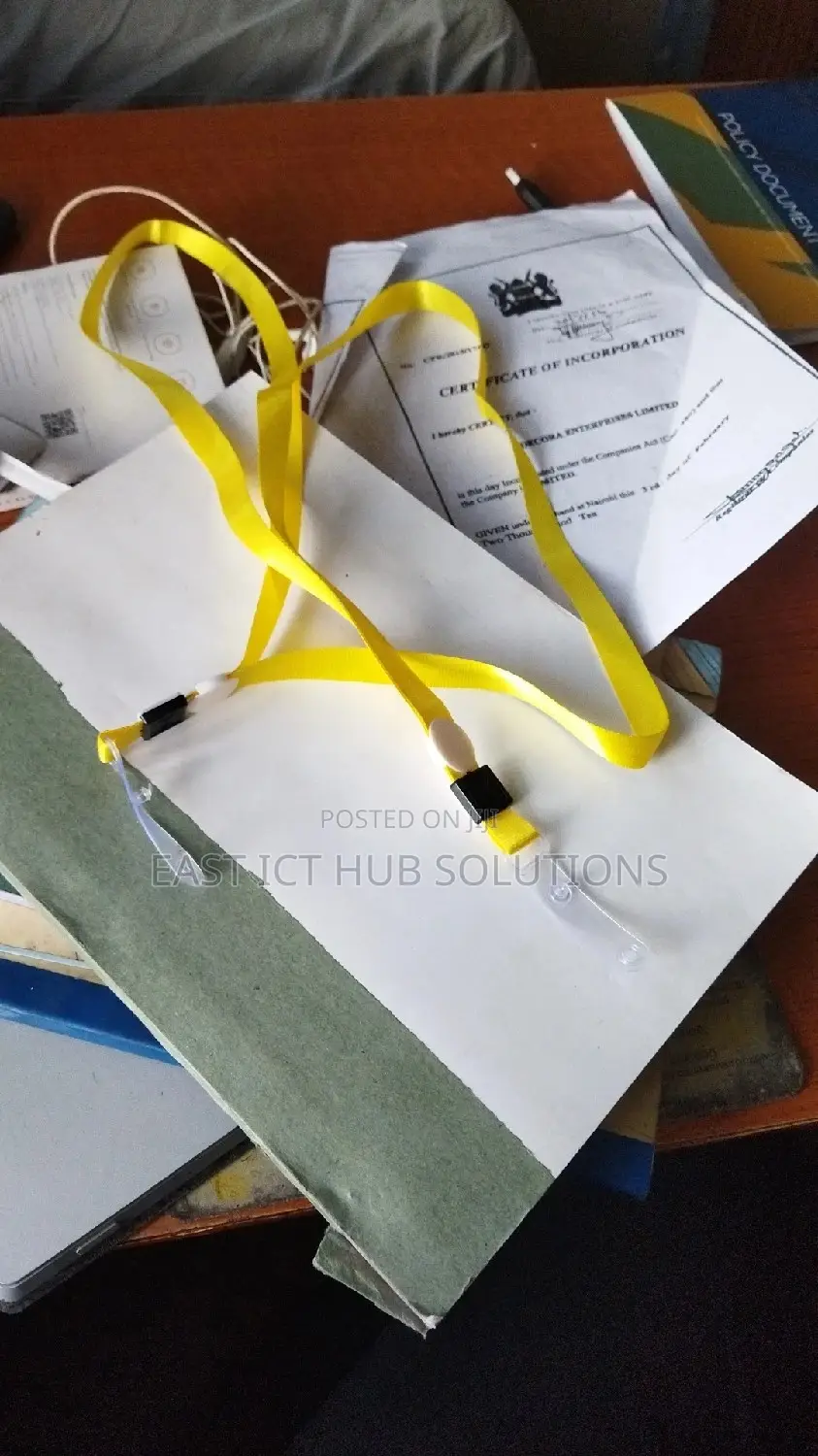 Lanyard With Badge + Double Sided ID Card Holder